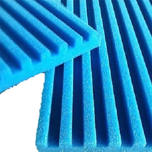 Filterschaum Filtermatten T-Profil blau 100 x 100 x 7 cm Porendichte wählbar 