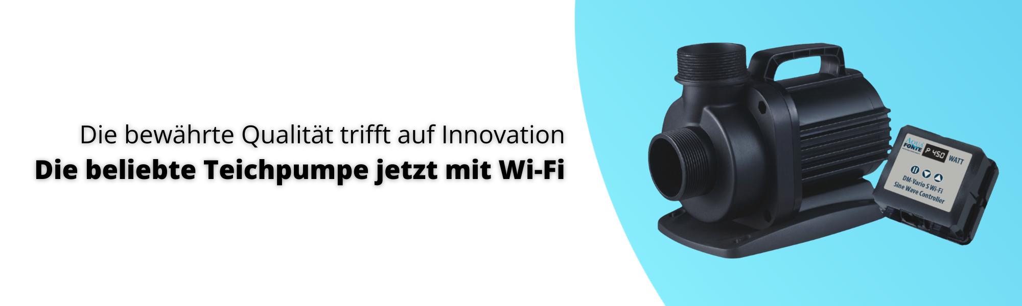 AquaForte DM Vario S WiFi Pumpe in Aktion, demonstriert ihre Energieeffizienz und robuste Bauweise.